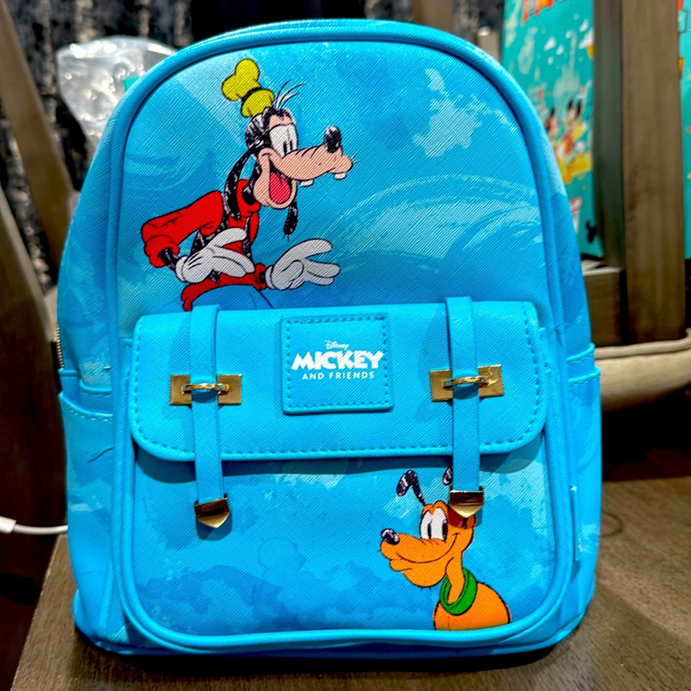 New Disney Mickey and Friends medium backpack with additional pockets